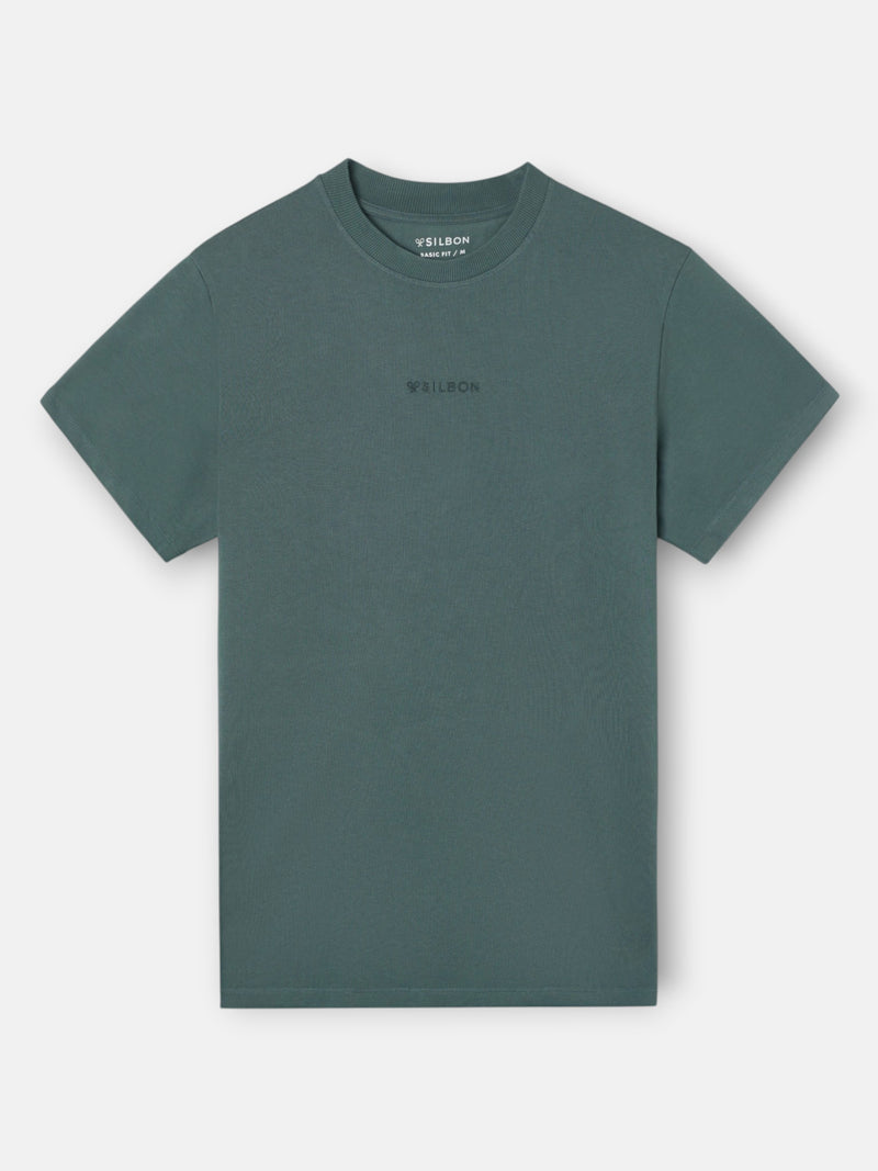 Camiseta silbon tono verde