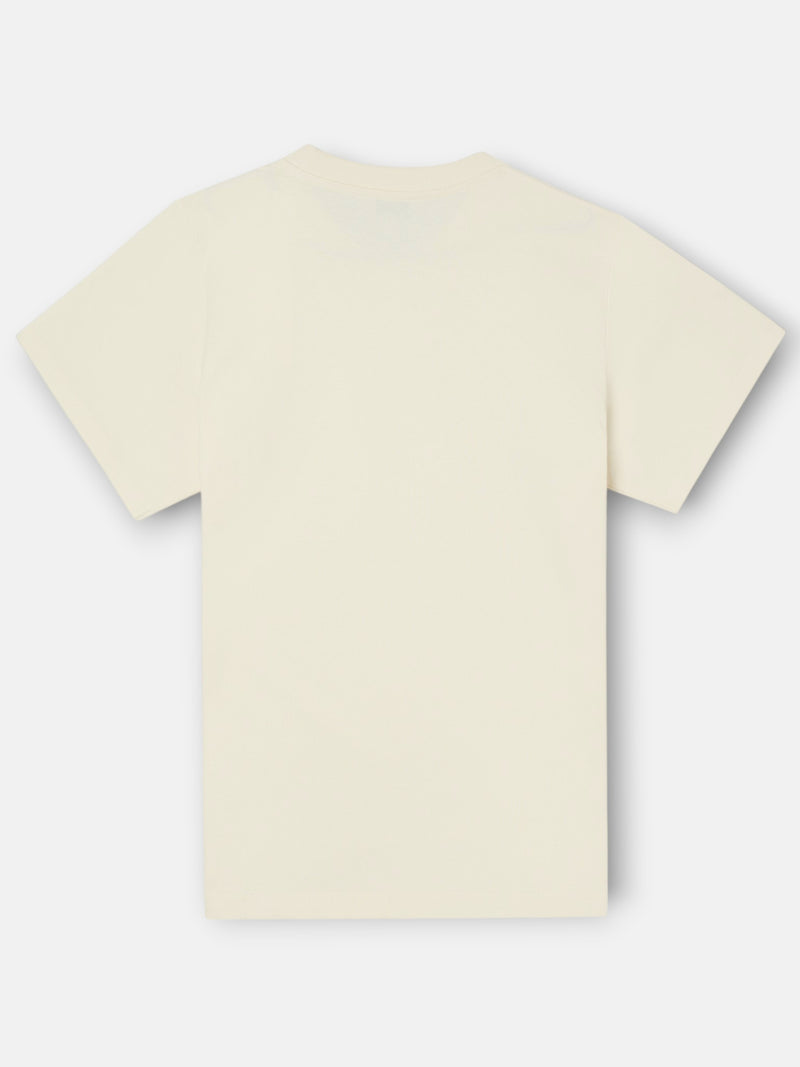 Cream smile logo t-shirt