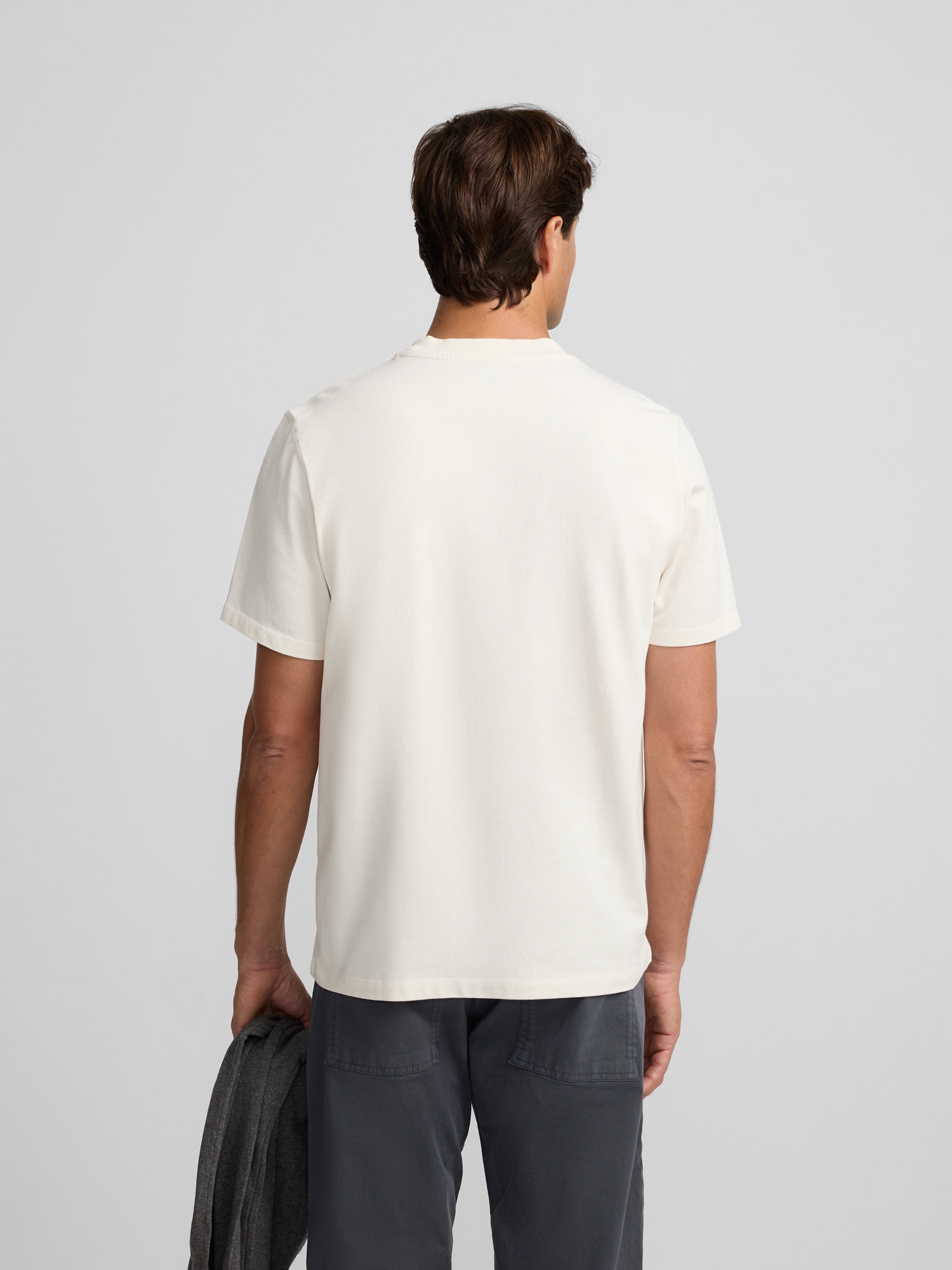 Camiseta silbon patch tono crema