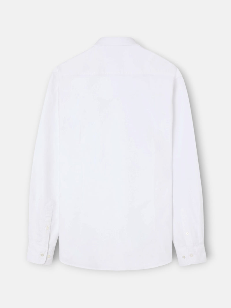 Camisa sport oxford warm blanca
