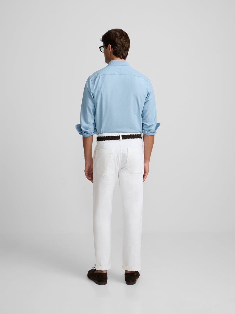 Light blue denim sport shirt