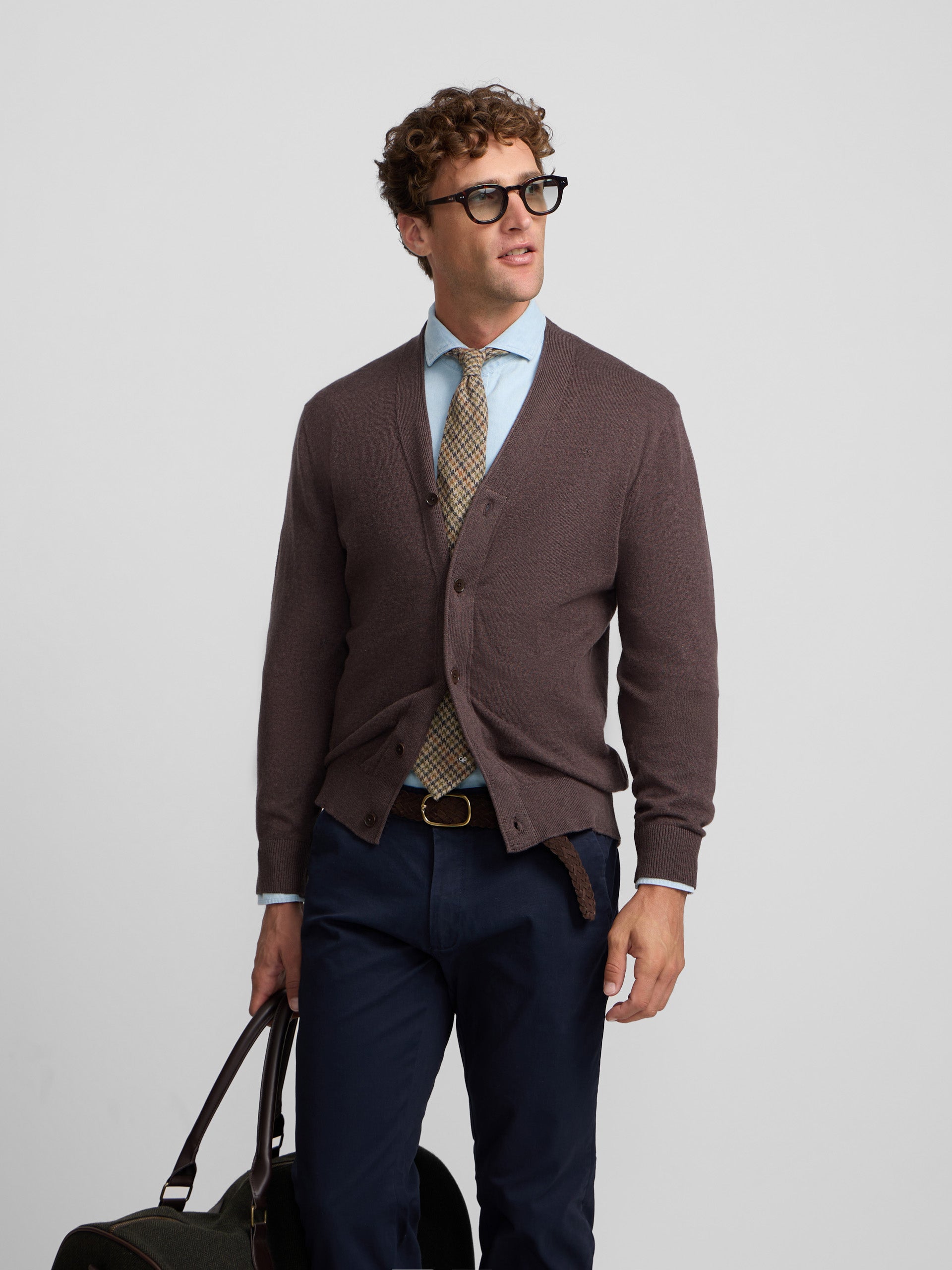 Classic brown cardigan