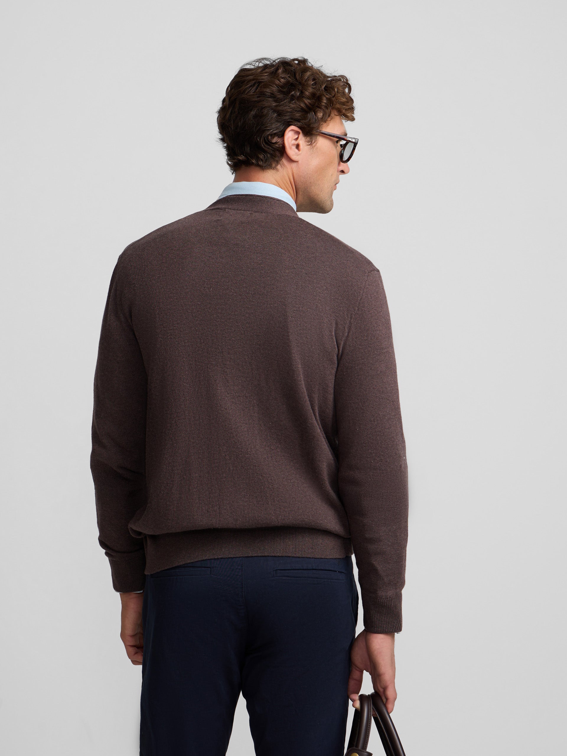 Classic brown cardigan