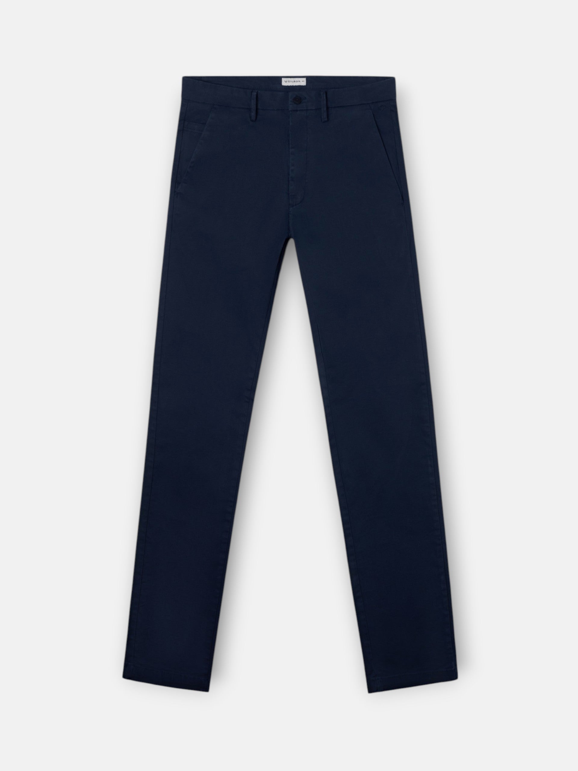 Calças chino desportivas azul-marinho