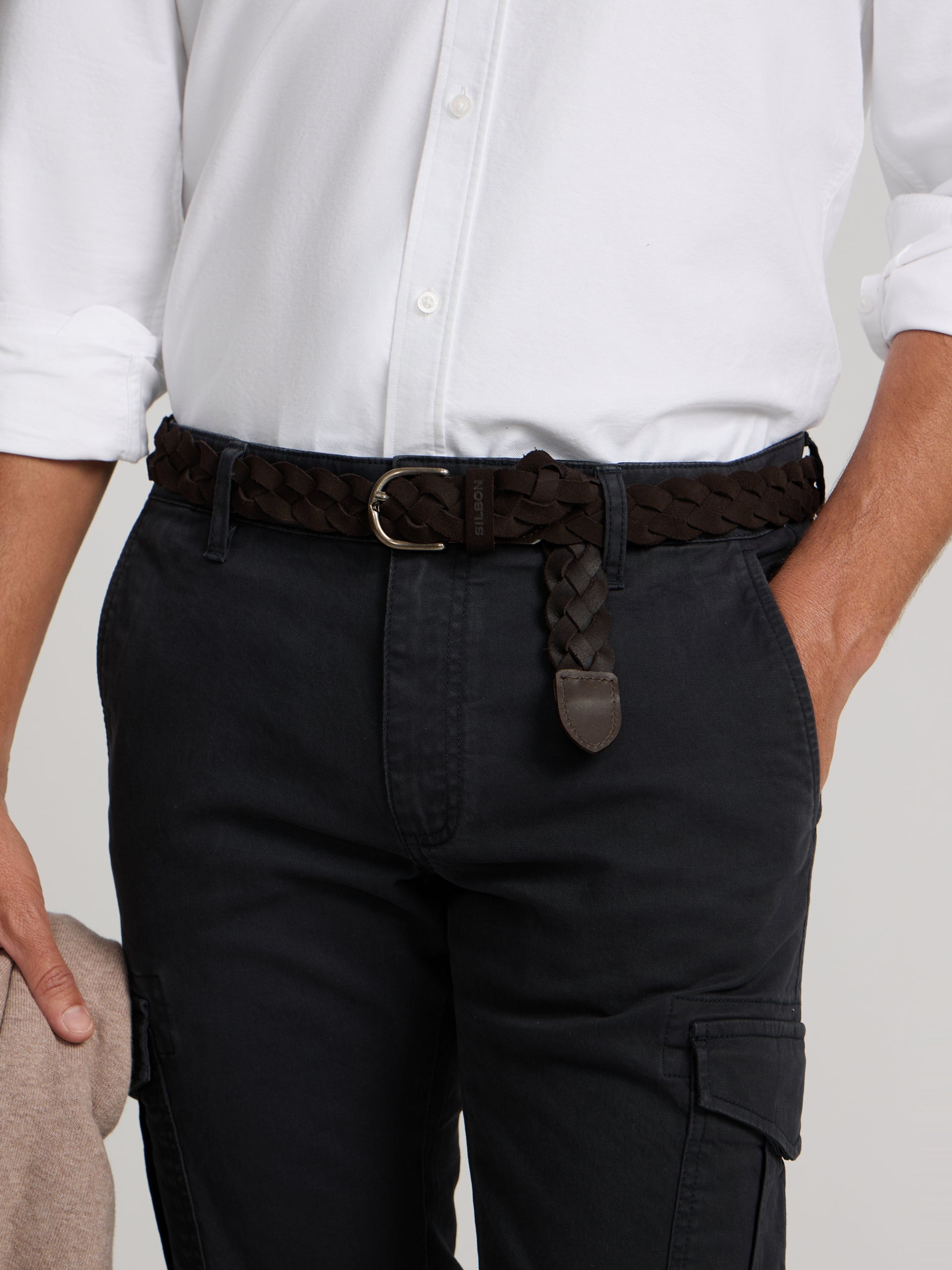 Pantalon sport cargo azul marino