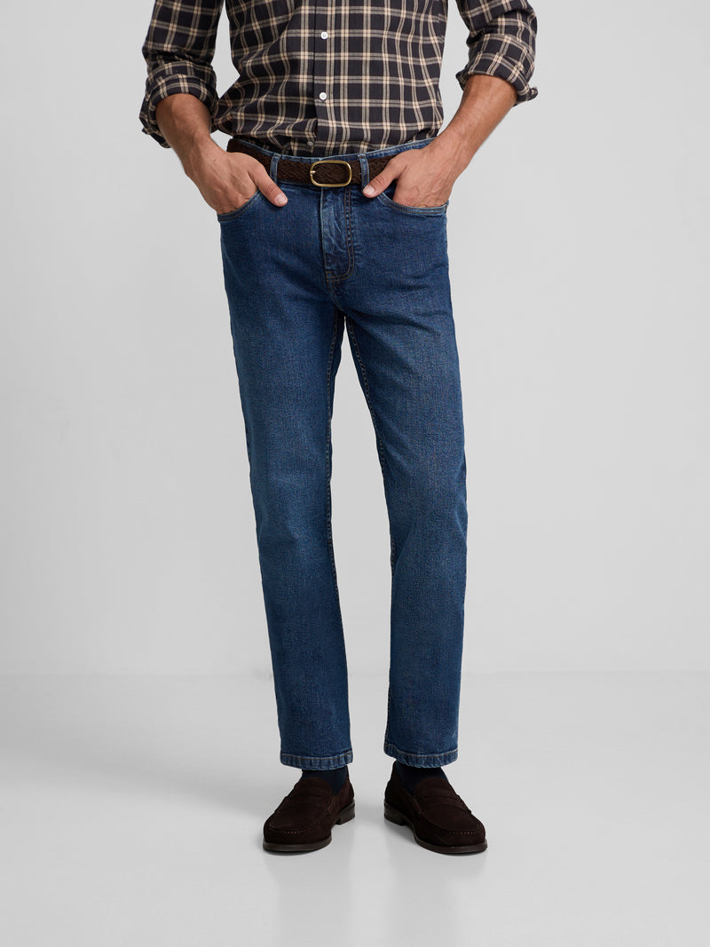 Pantalon sport denim azul oscuro
