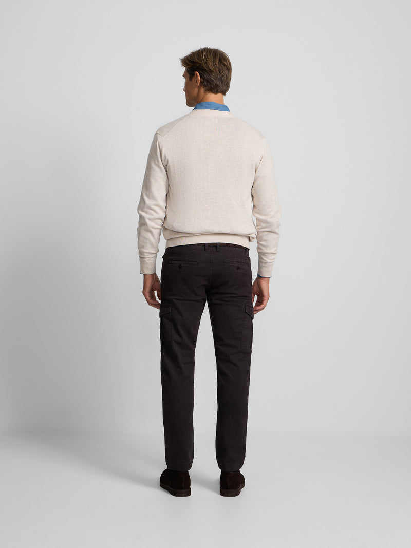 Pantalon cargo sport marron