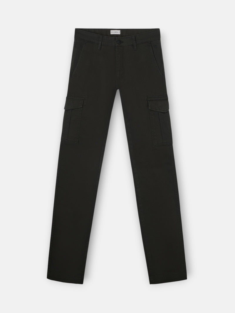 Pantalon sport cargo verde oscuro