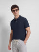 Polo manga corta indigo