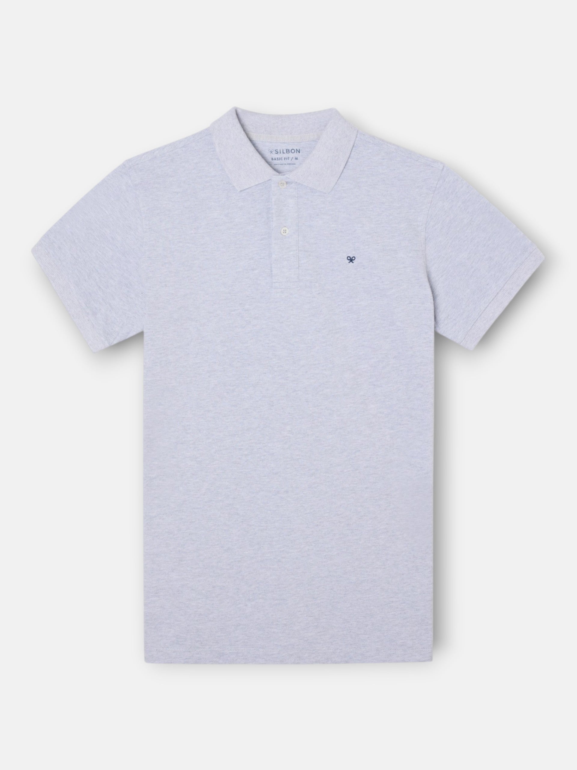 Polo manga corta gris