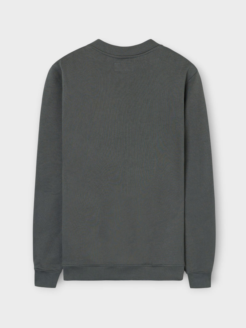 Sudadera lisa minilogo rizo khaki
