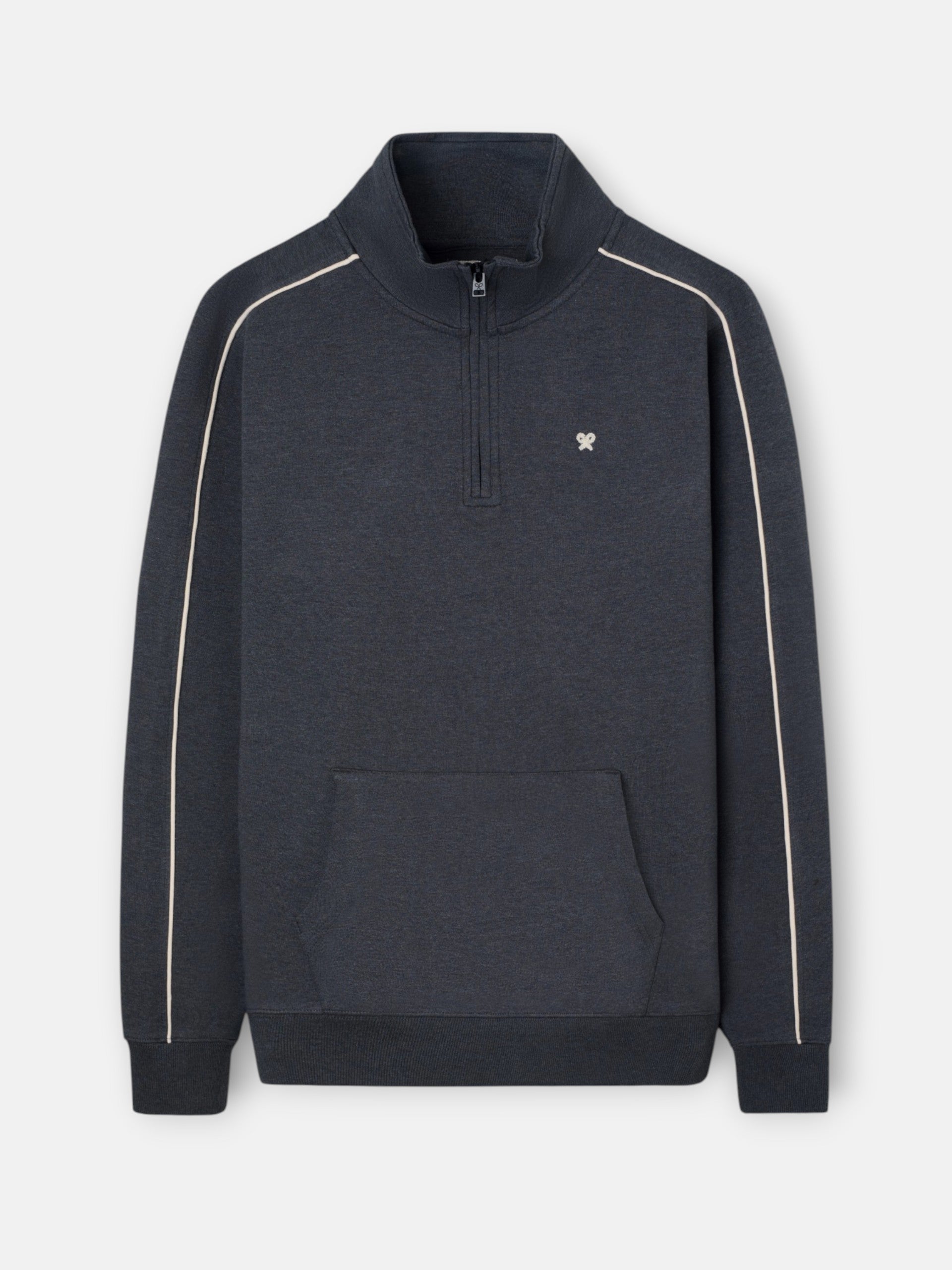 Sweatshirt meia fecho sb cinzenta