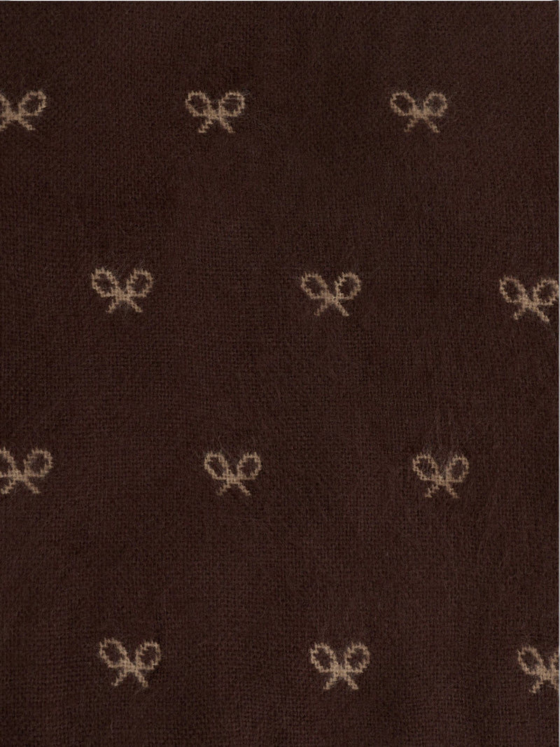 Brown rackets scarf