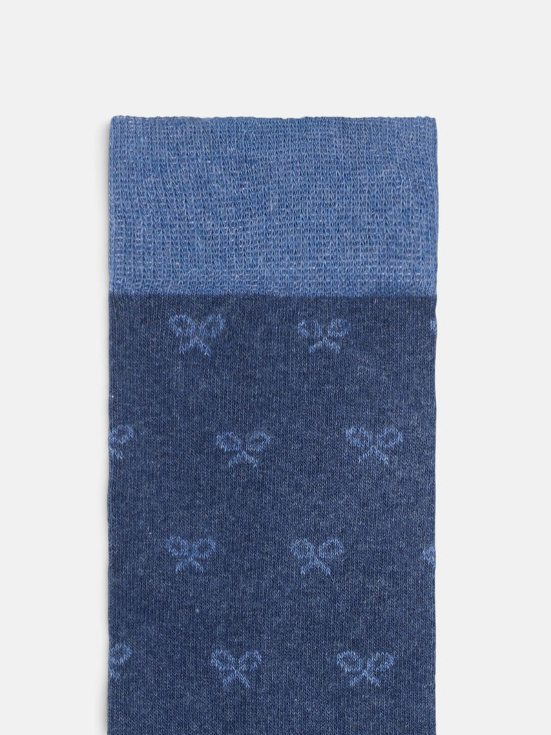 Meia multiraquetes azul-marinho