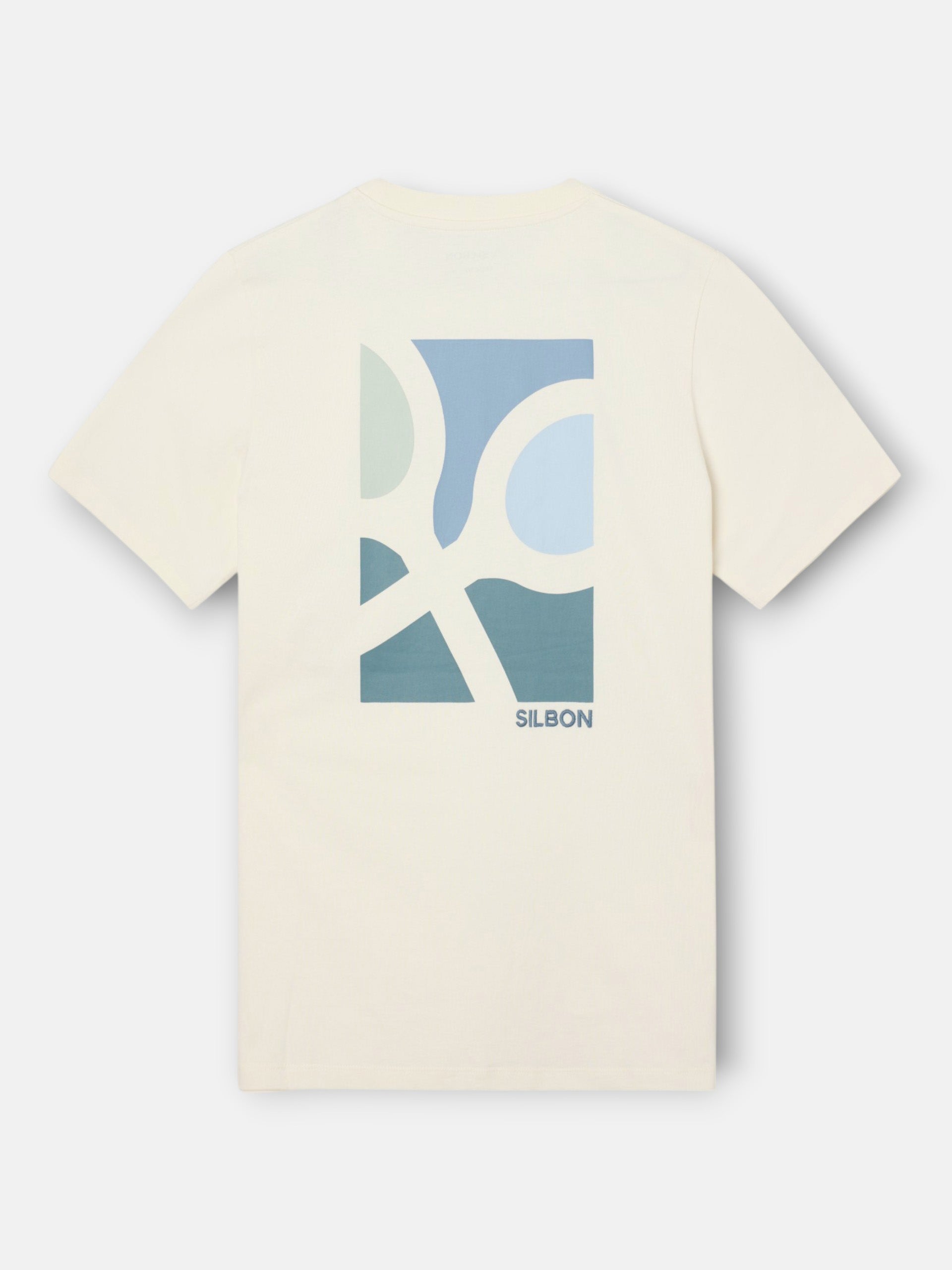 Camiseta poster raquetas crema