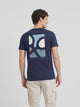 Navy blue rackets poster t-shirt