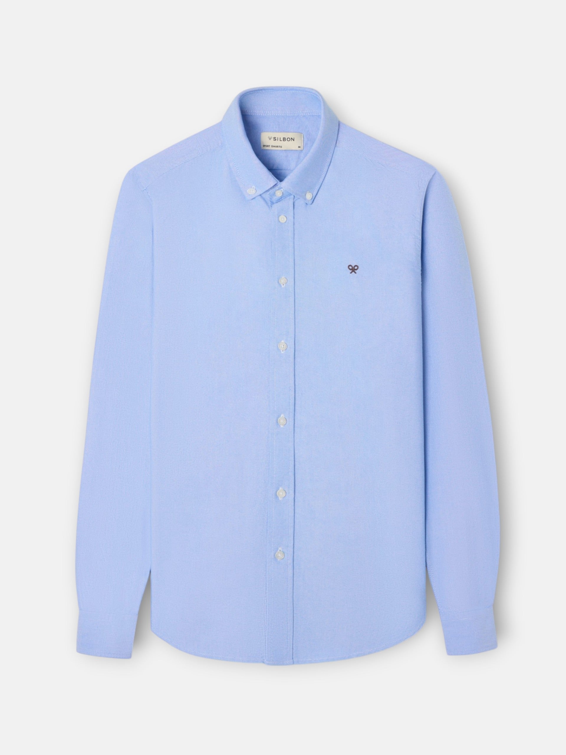 Camisa sport oxford azul
