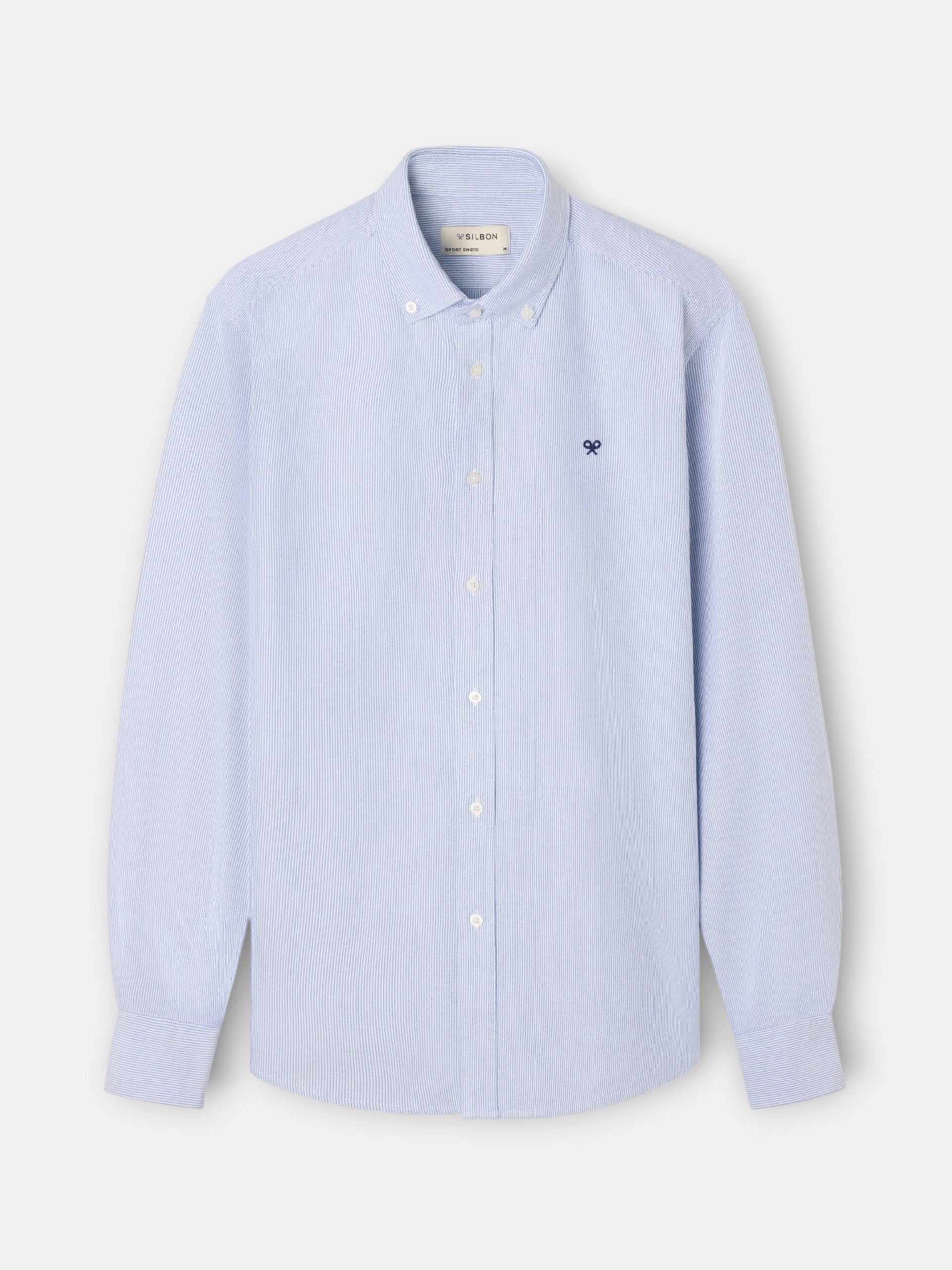 Camisa sport oxford mil rayas navy