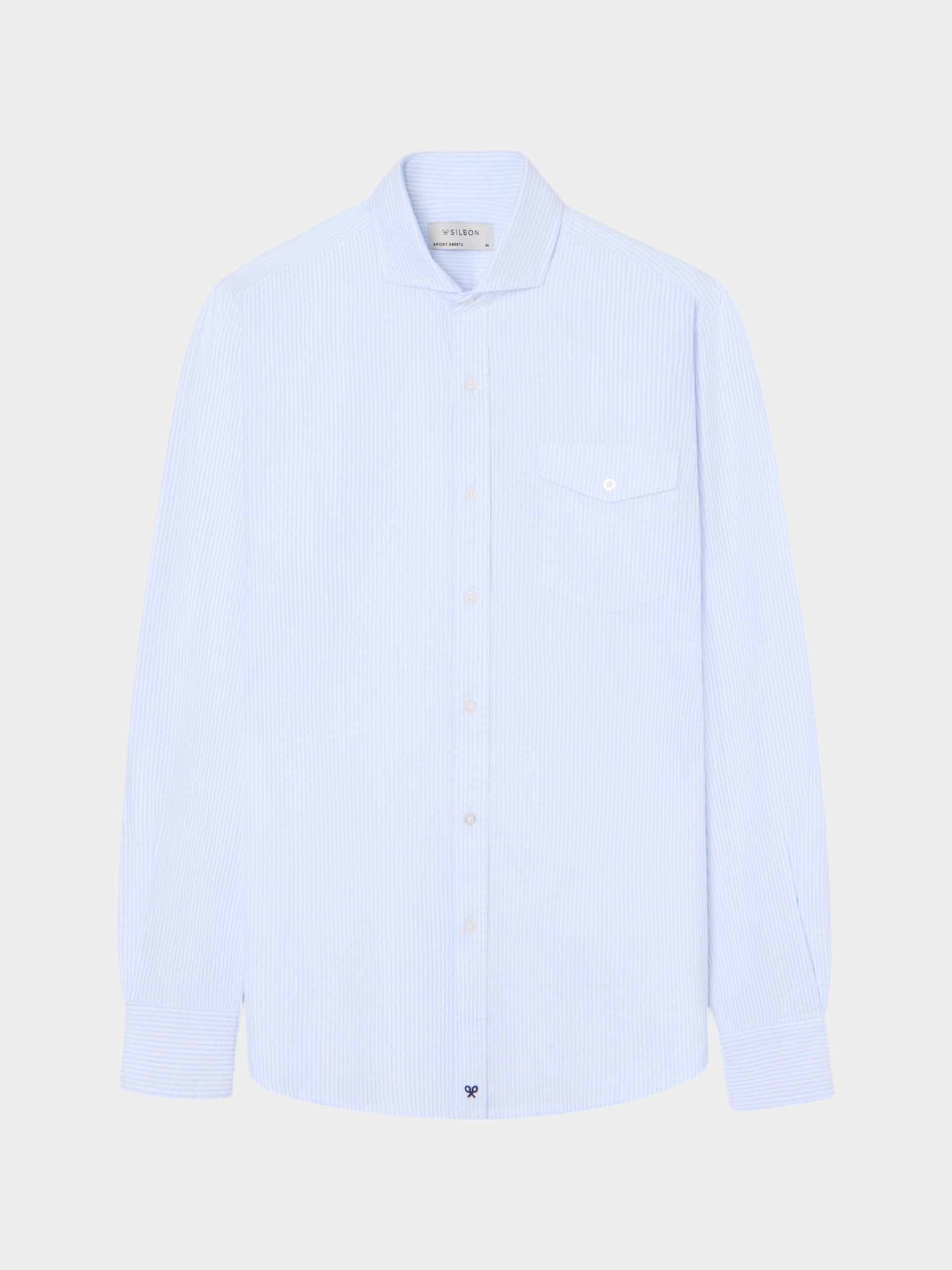 Sport cruise shirt with blue striped pocket