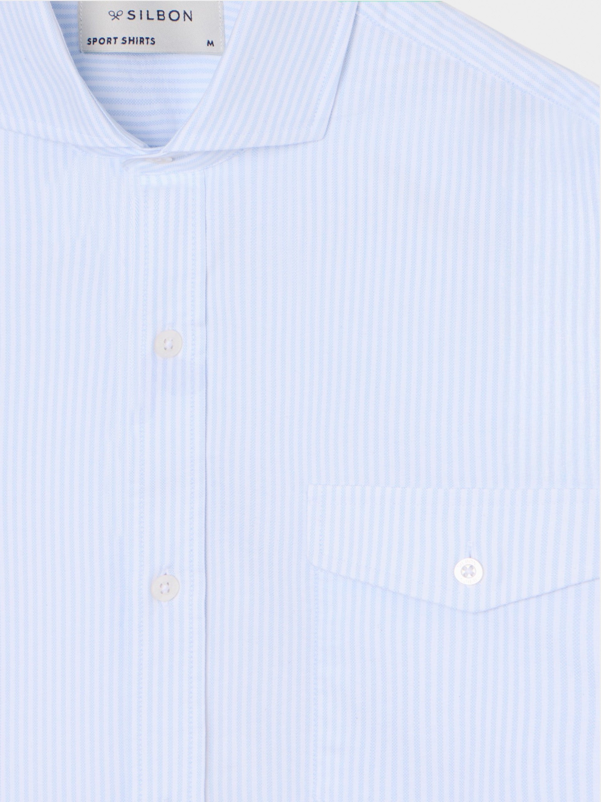 Sport cruise shirt with blue striped pocket