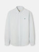 Camisa sport oxford rayas verde