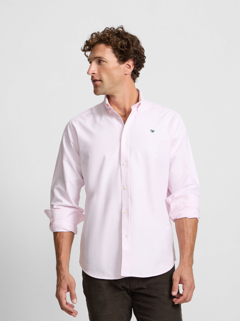 Chemise sport oxford rose