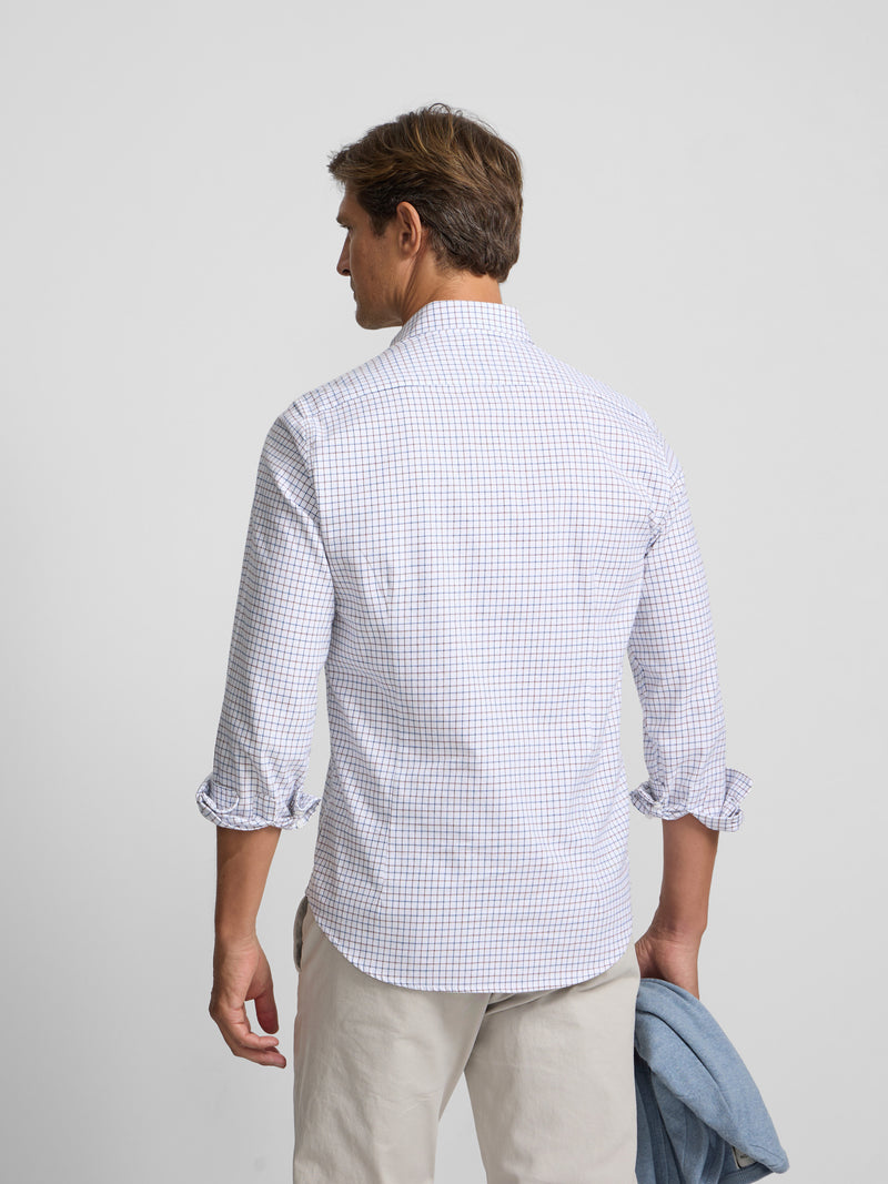 Camisa sport warm xadrez castanho