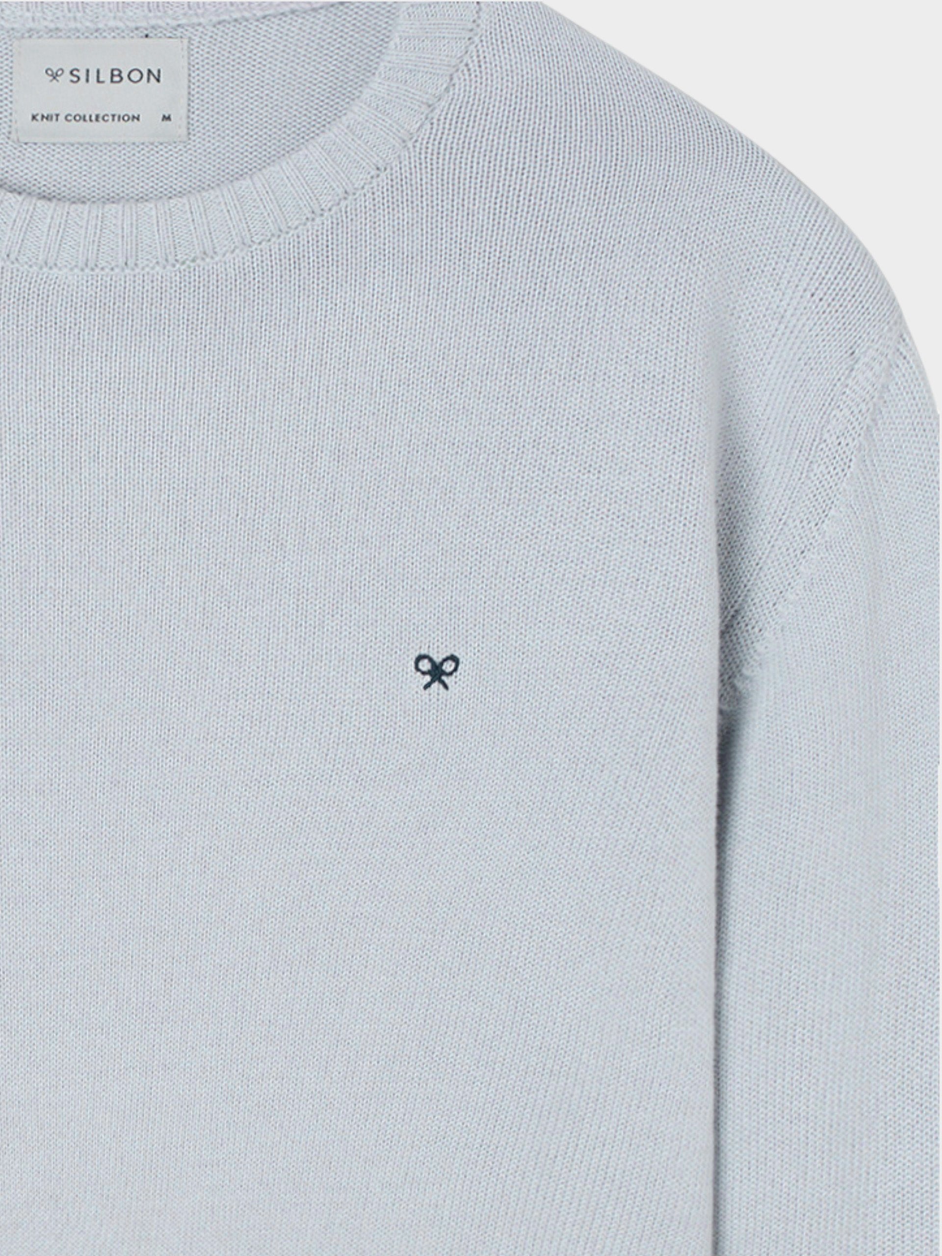 Pull uni bleu ciel