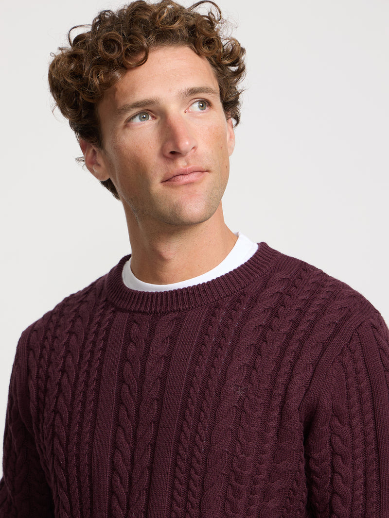 Jersey ochos burdeos