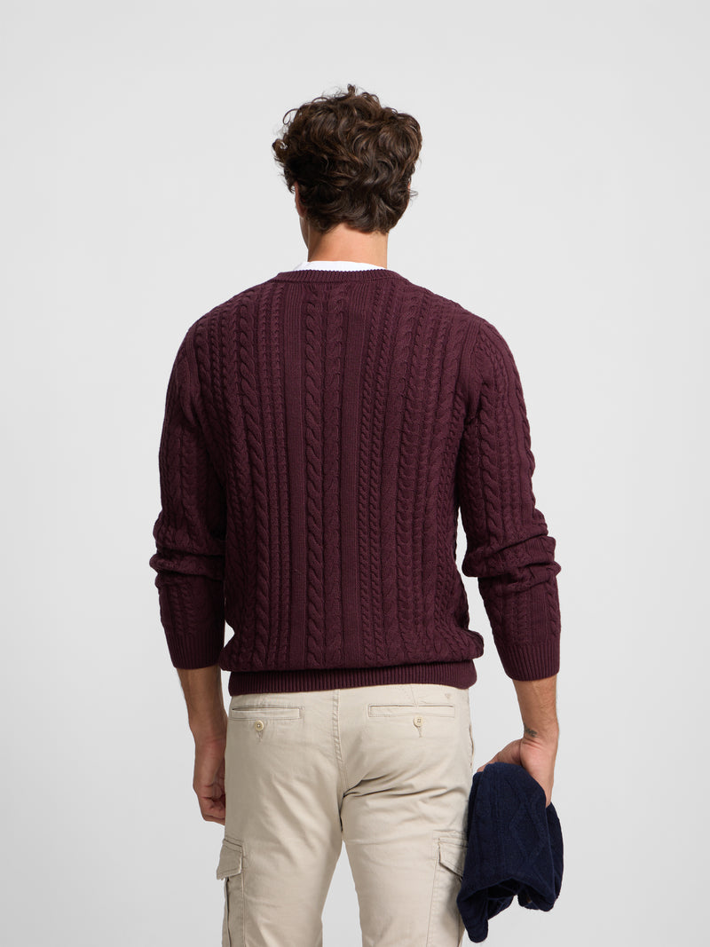 Jersey ochos burdeos