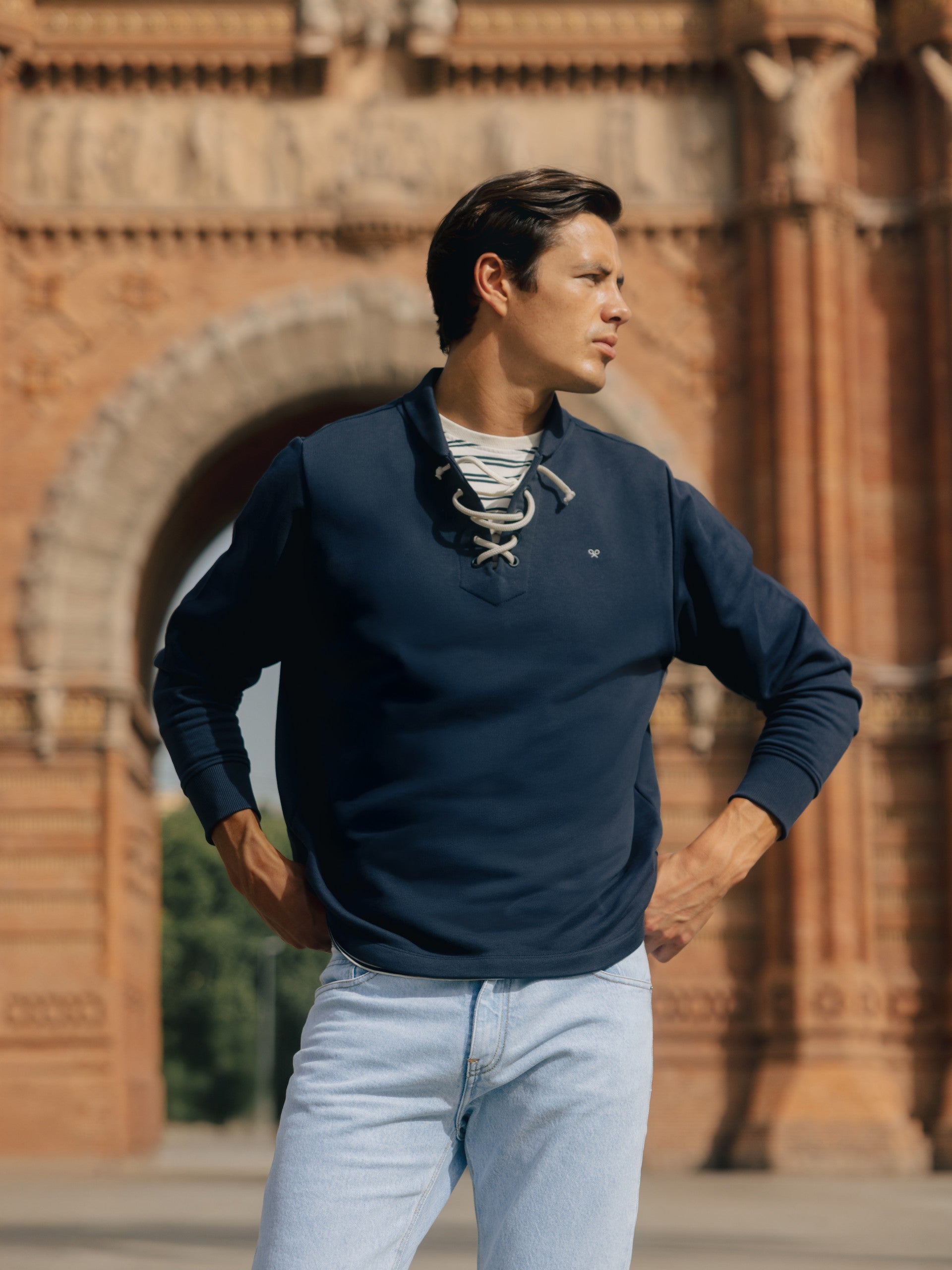 Sweatshirt náutica cruise azul-marinho
