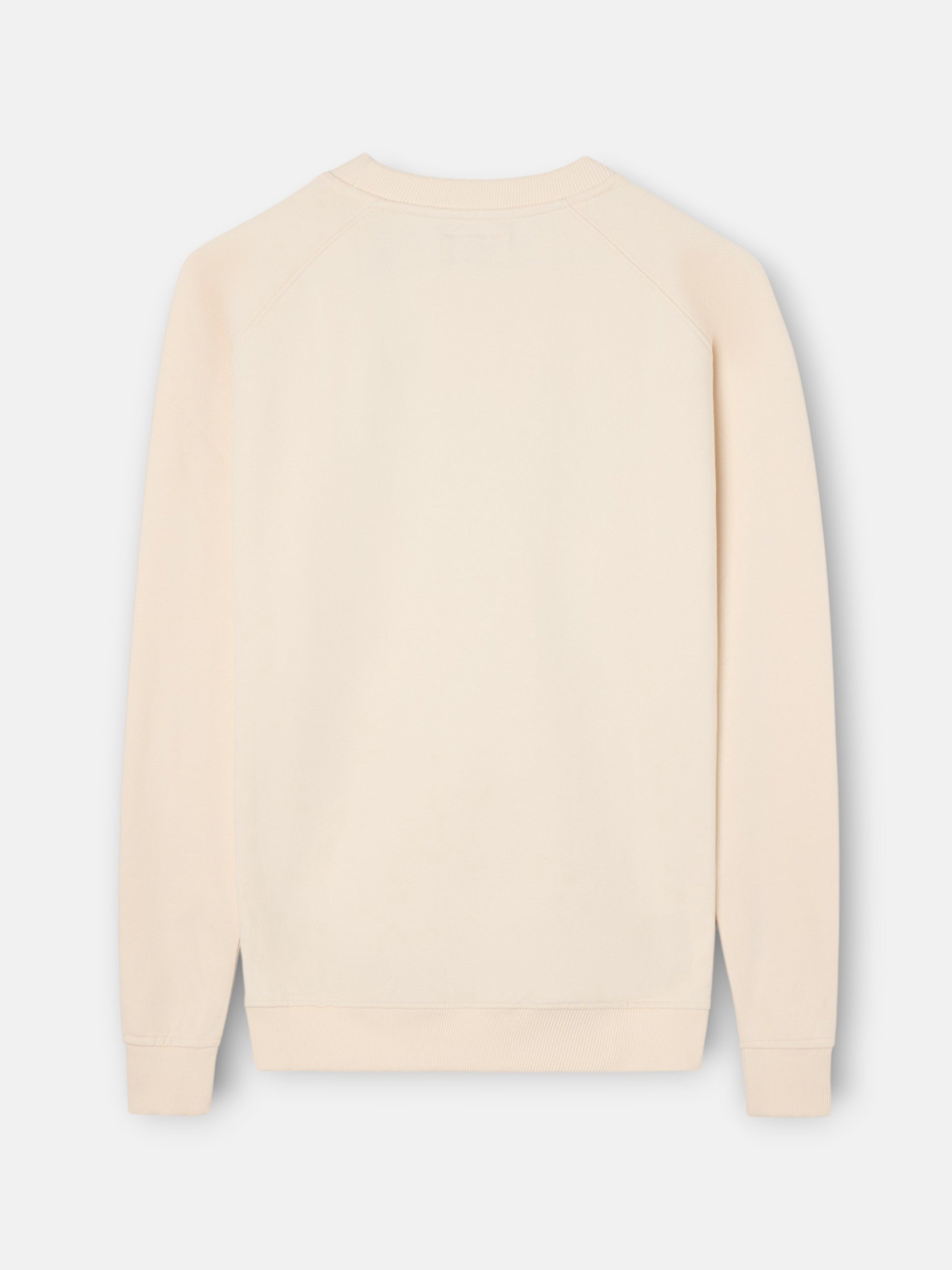 Sudadera ranglan silbon patch crema
