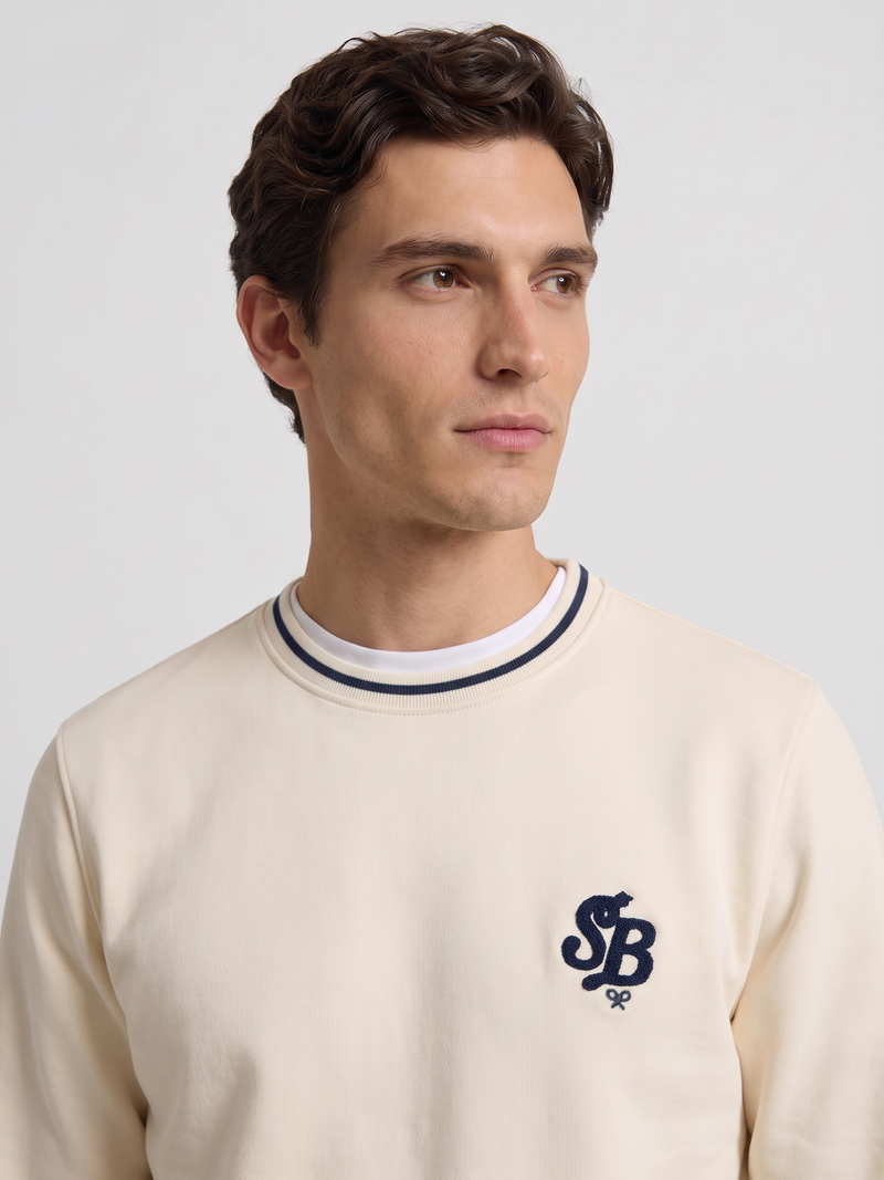 Sudadera sb rizo crema