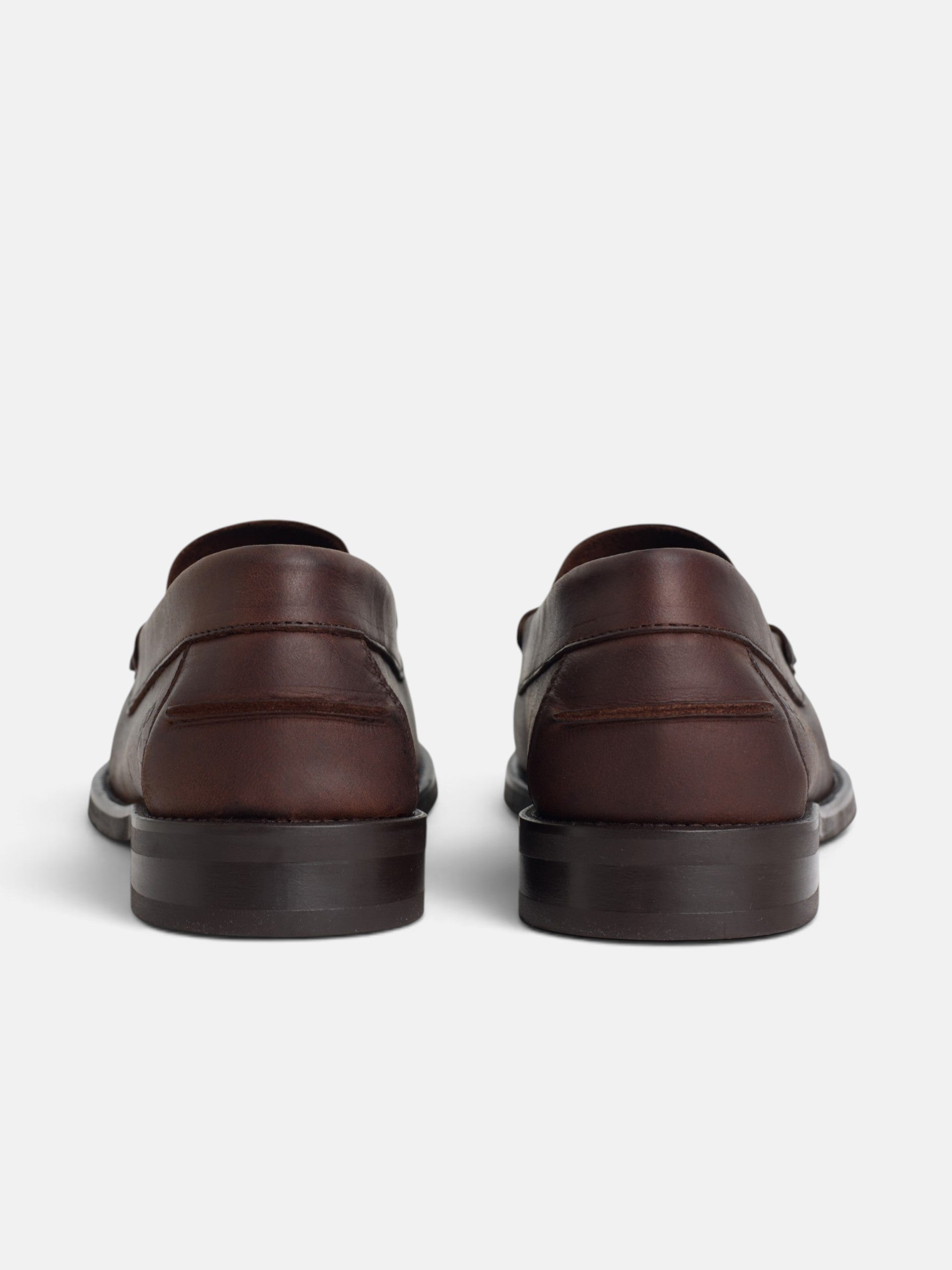 Mocassin en cuir marron