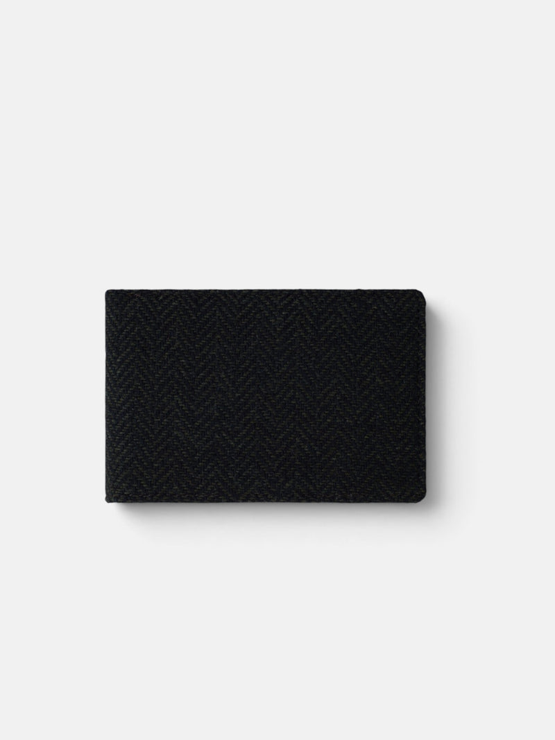 Cartera tejido espiga verde