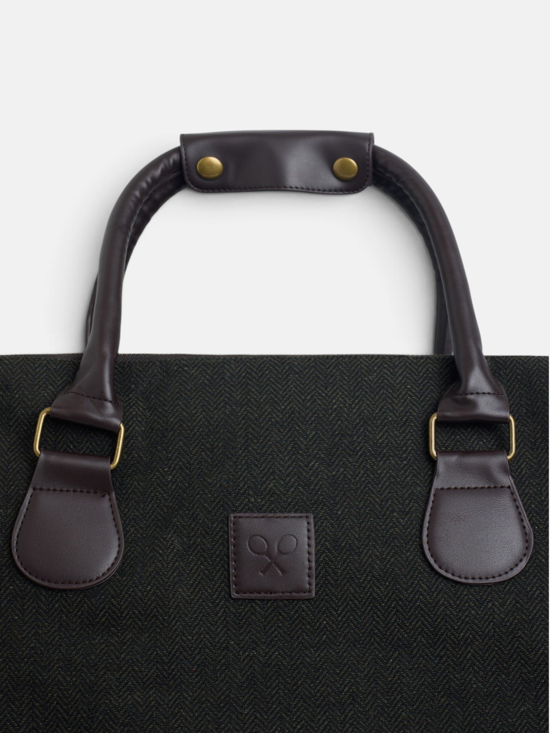 Bolsa de viaje tejido espiga verde