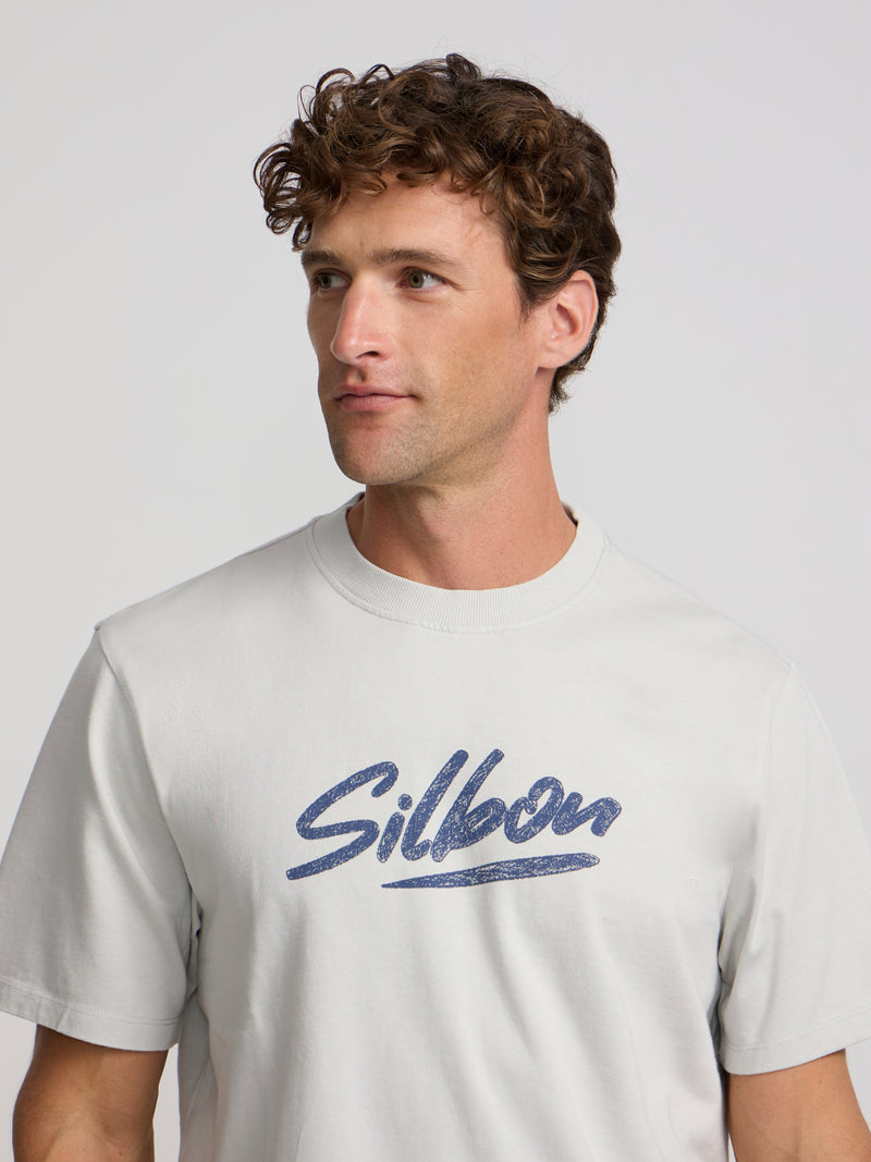 Camiseta silbon pencil gris claro