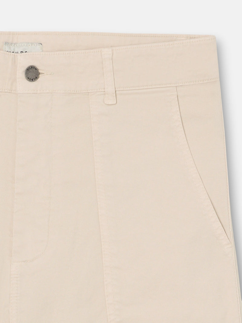 Pantalon sport carpintero parche beige