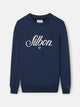 Sudadera relaxed fit silbon bordado azul marino