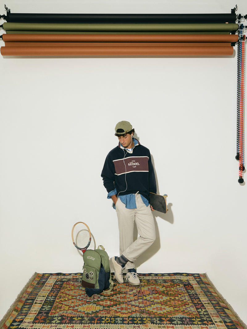Sudadera polo young stories azul marino