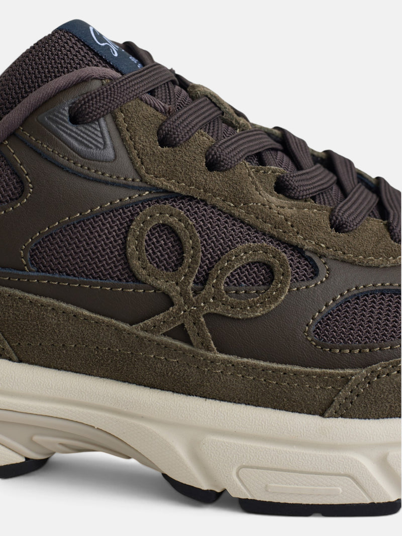 Baskets de course ton marron