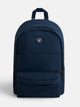 Navy blue padded backpack