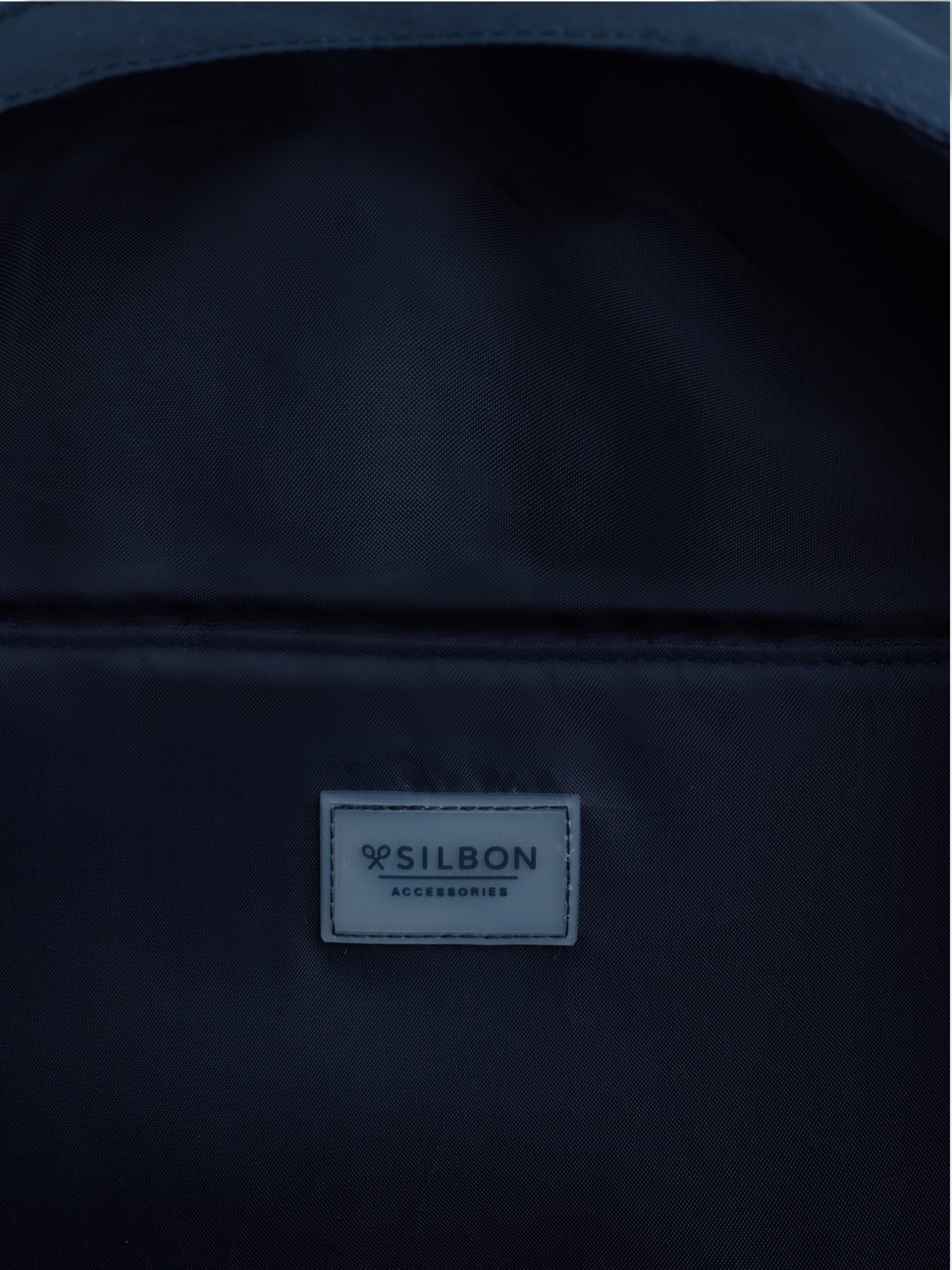 Navy blue padded backpack