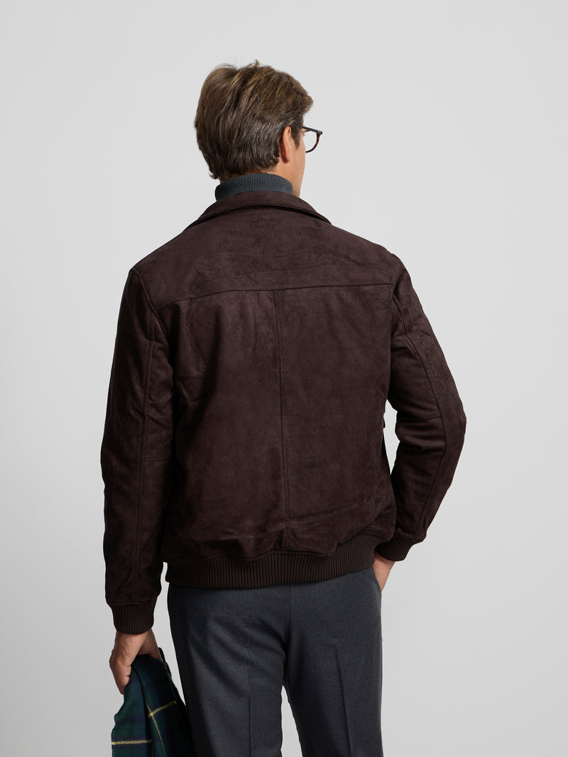 Brown suede jacket