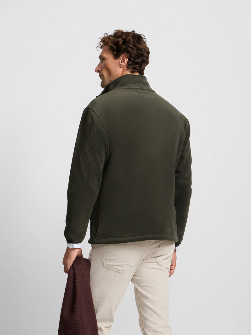 Green fleece lining