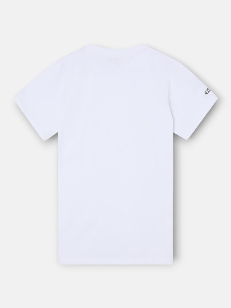 Basic white patch t-shirt