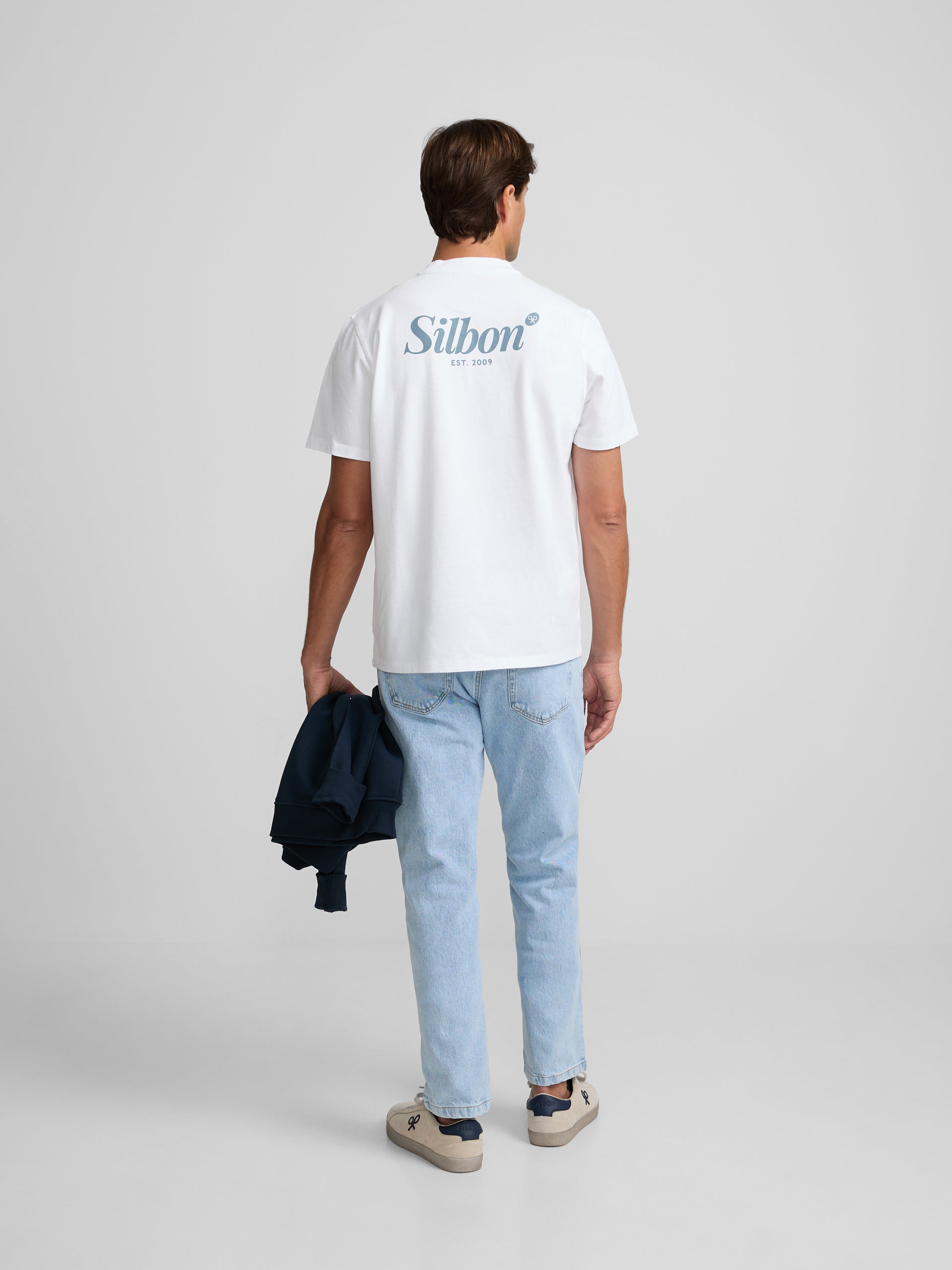 Camiseta silbon pen marker blanca