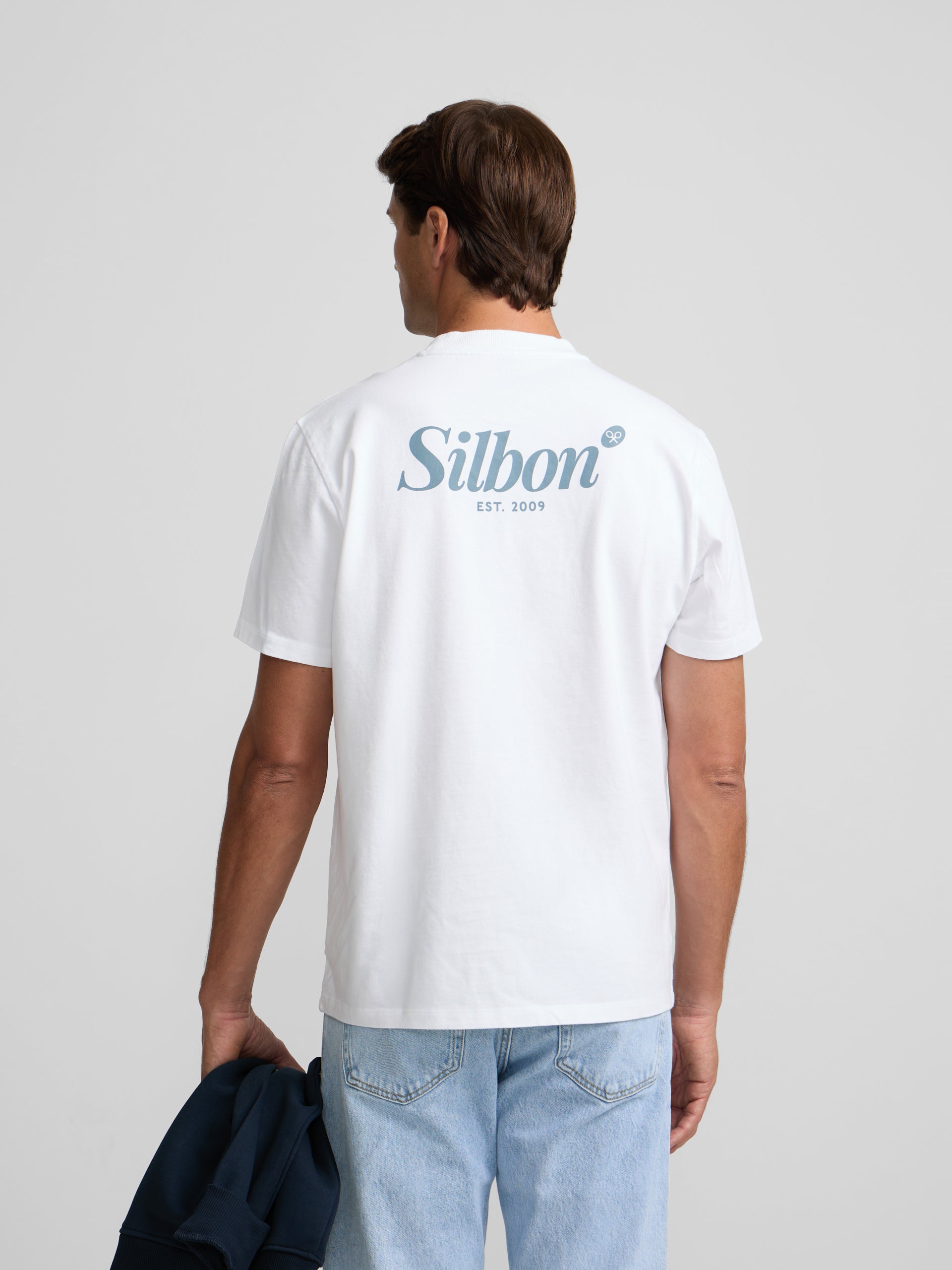 Camiseta silbon pen marker blanca