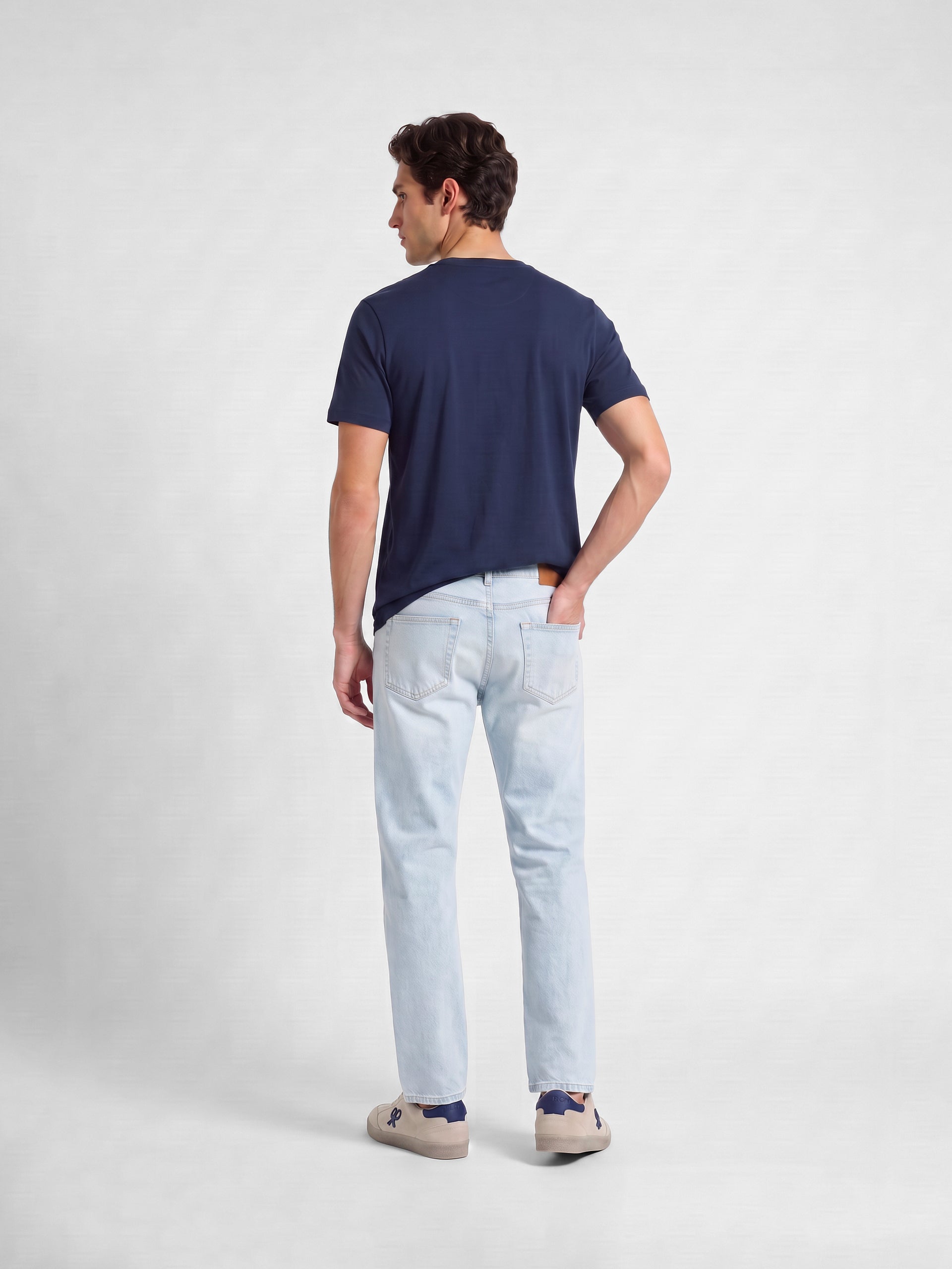 Camiseta Silbon flock azul-marinho