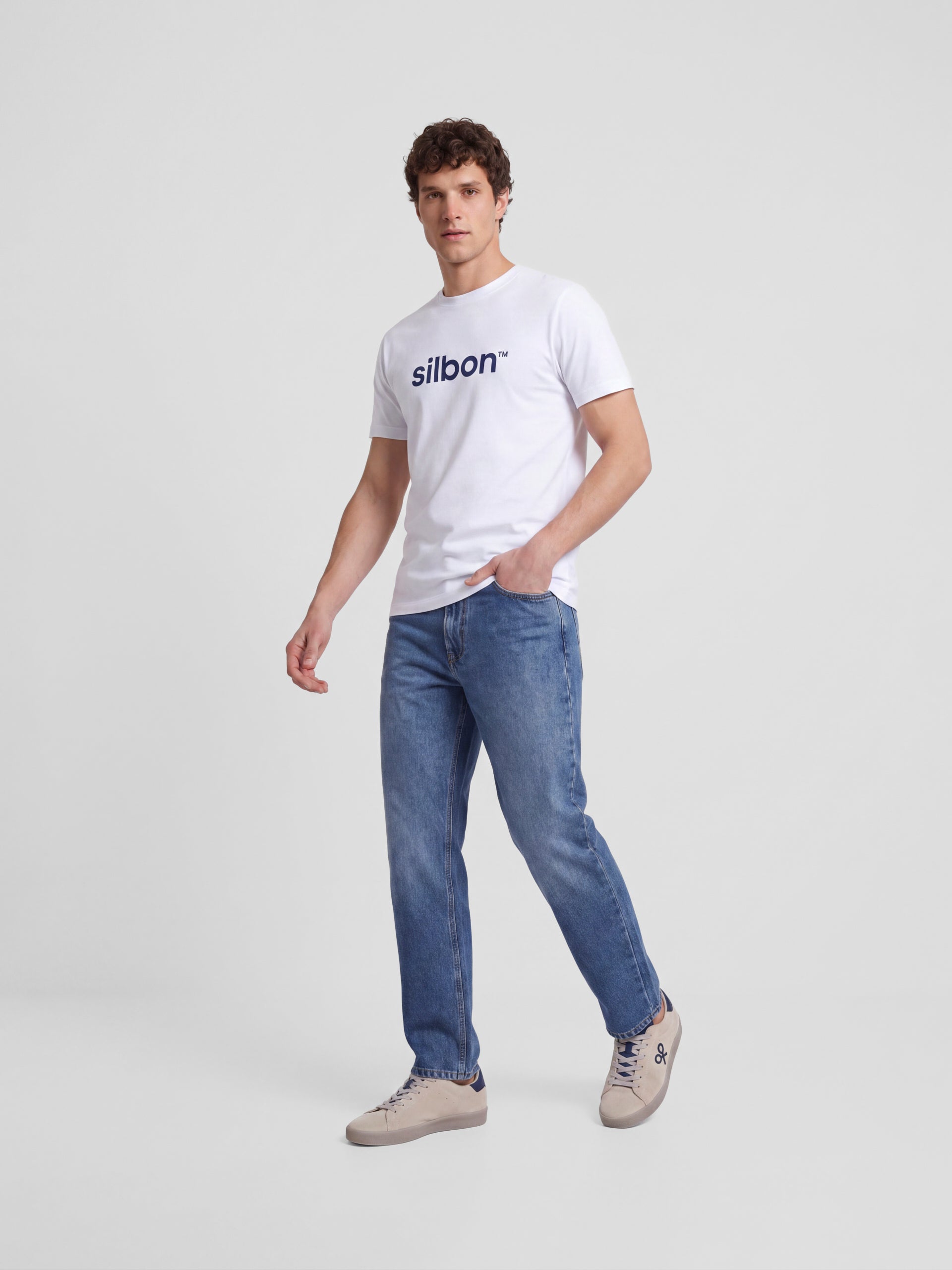 Camiseta Silbon flock blanca